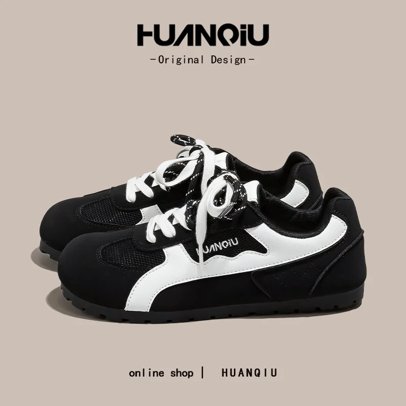 环球网面透气百搭流行小众德训鞋女款2025新款爆款学生板鞋HC6973