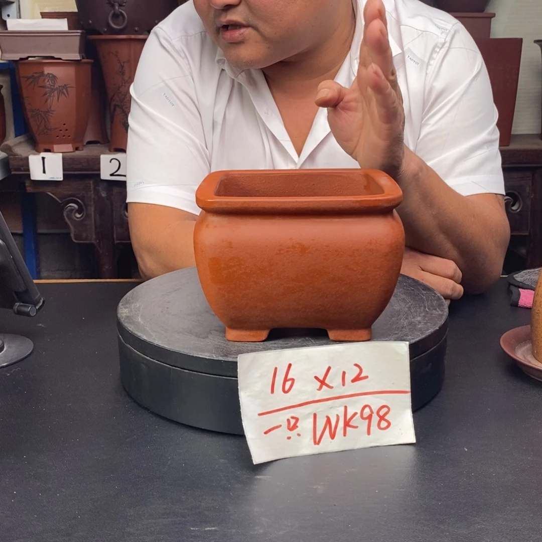 紫砂花盆货号一只WK98