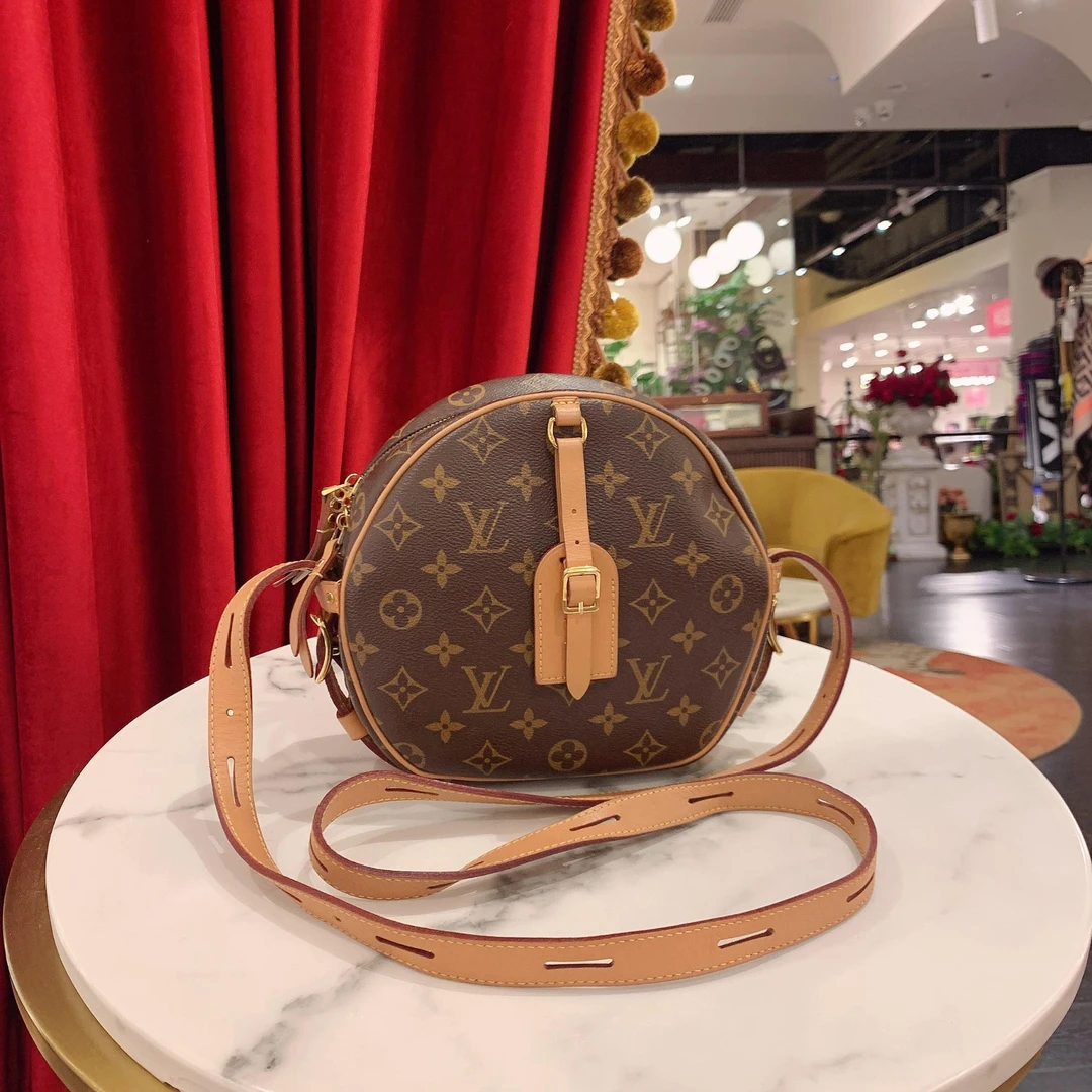 95新 LouisVuitton/路易威登 软圆饼大号老花金扣单肩包/88237410