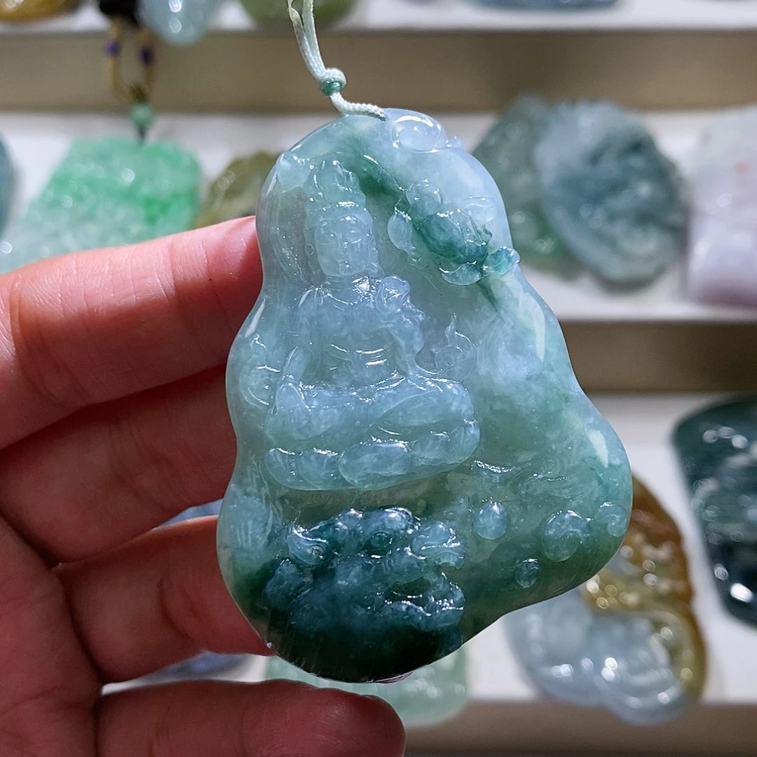 【闪购商品】翡翠颈饰未镶嵌文殊