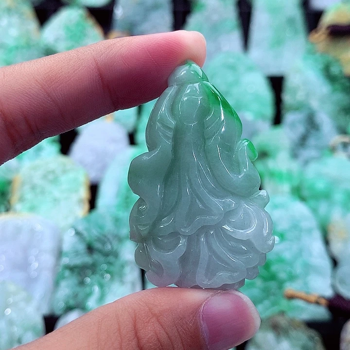 翡翠未镶嵌吊坠(不含链)