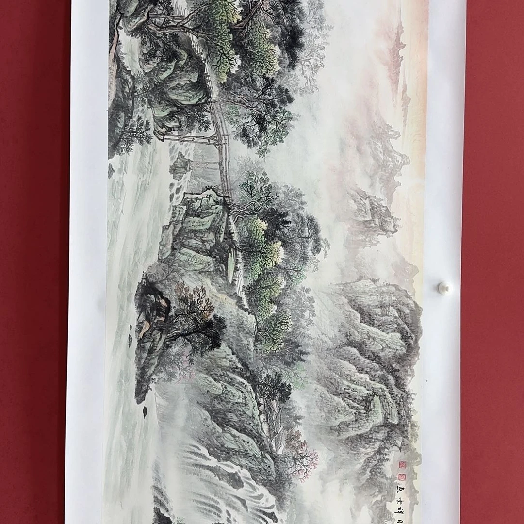 国画国画作品小六尺
