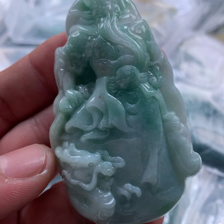 翡翠未镶嵌颈饰保真天然a货翡翠