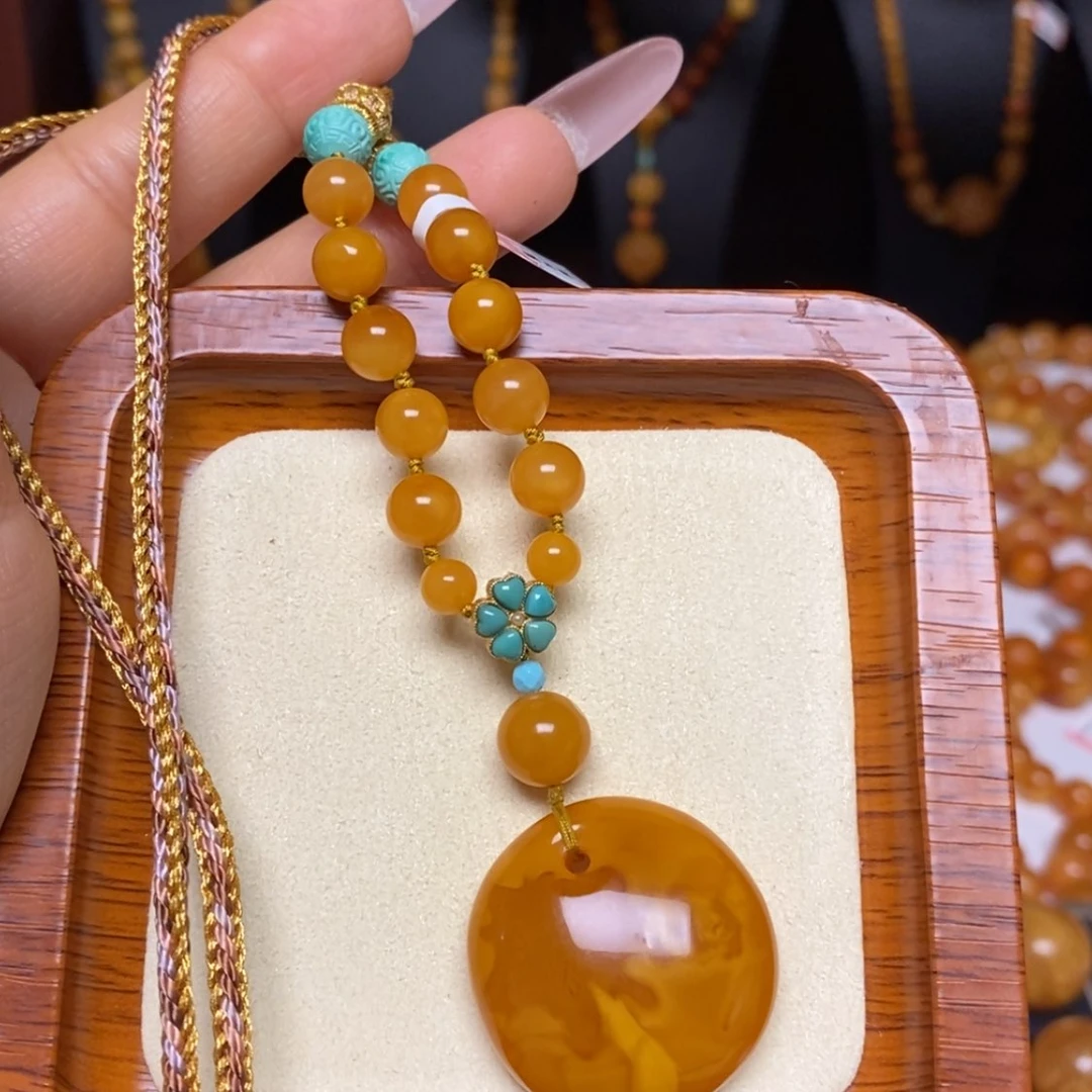 【闪购商品】蜜蜡颈饰未镶嵌项链