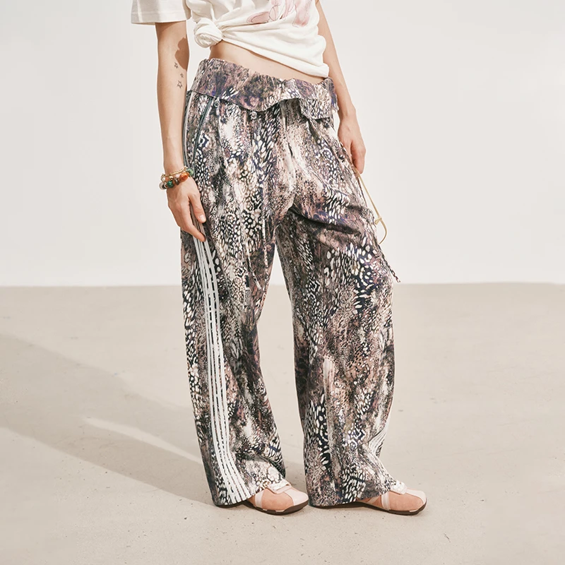 【MEDIUM WELL】noundnound外翻腰头长裤阔腿长裤女2025春季新款