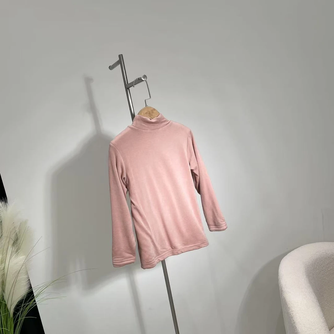 新款加绒T恤粉色 里2 8176