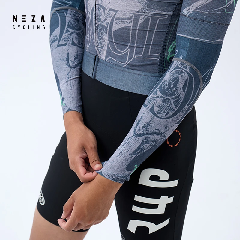 NEZA「鲲.桠影 」夏季防晒骑行袖套 超薄高弹男女款公路自行车
