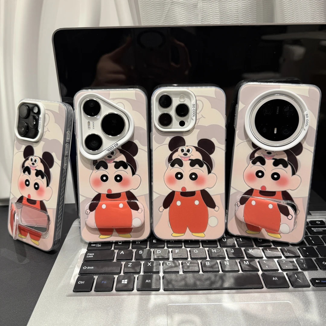 米奇小新适用苹果/华为/荣耀/OPPO/VIVO/小米手机壳卡通防摔
