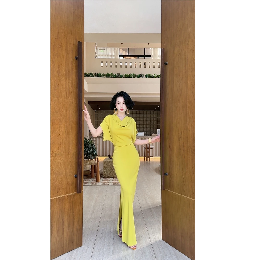 LYXJ【戛纳海风】连衣裙修身性感轻奢显瘦包臀优雅11249