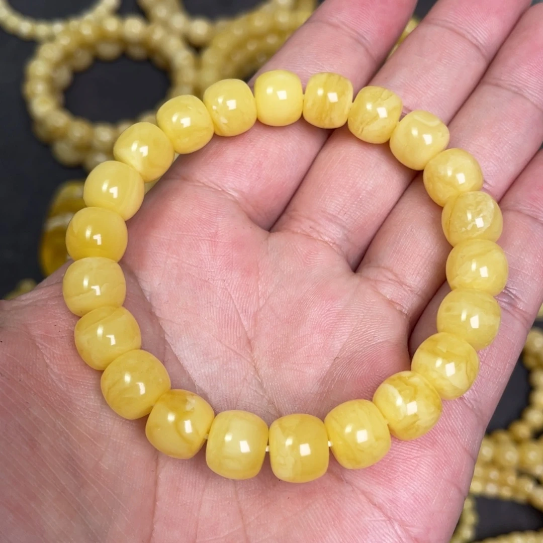 蜜蜡未镶嵌裸石蜜蜡手串10.3mm