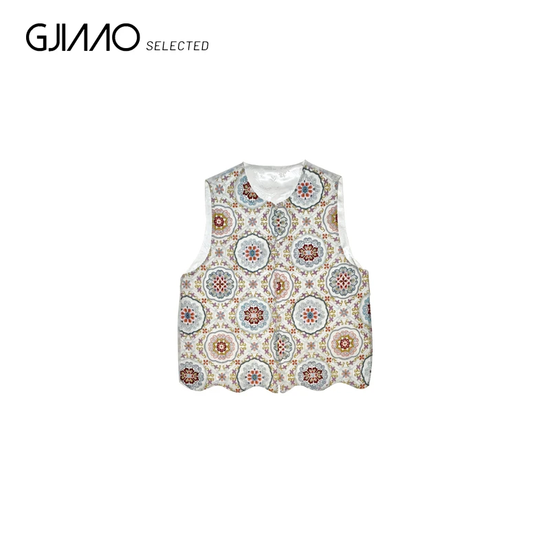 85138 彩色刺绣花纹国风马甲