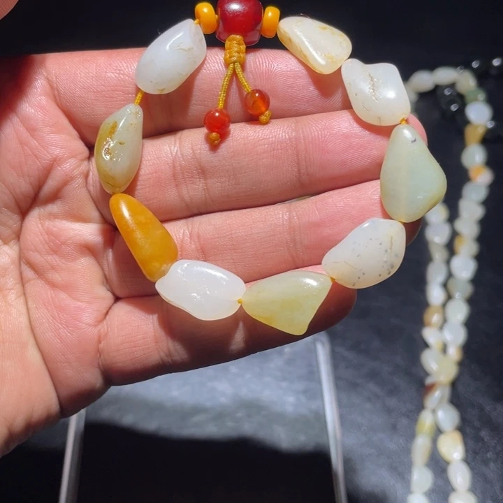 天然和田玉男女同款手链