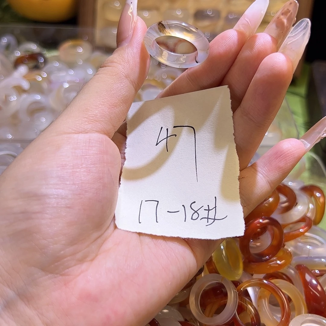 未镶嵌戒指玛瑙/玉髓