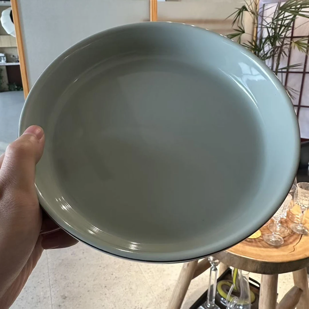 XCZ轻奢金边系列陶瓷深盘 口径20cm 高4cm