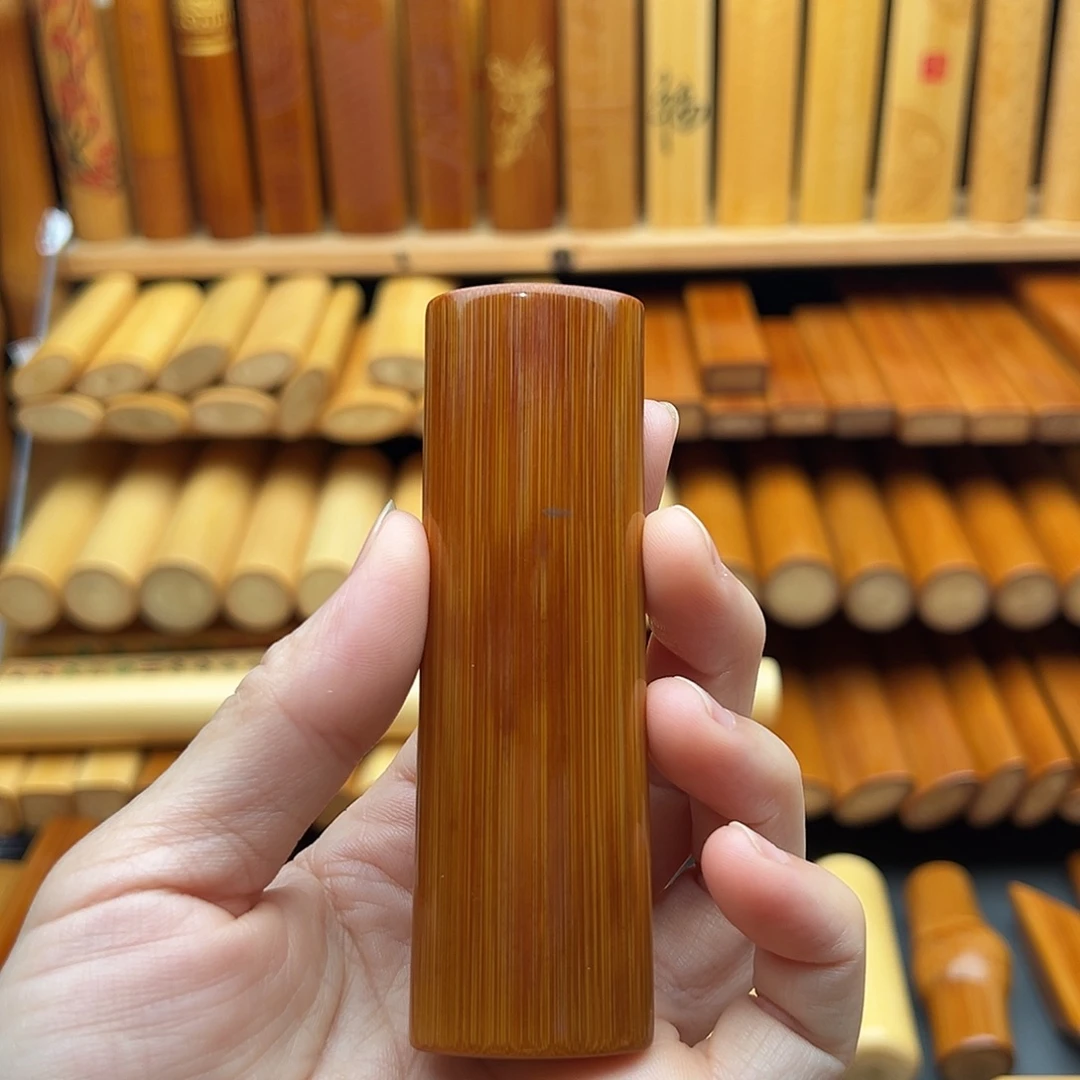 浪***家竹实心竹手把件雕刻定制不退换