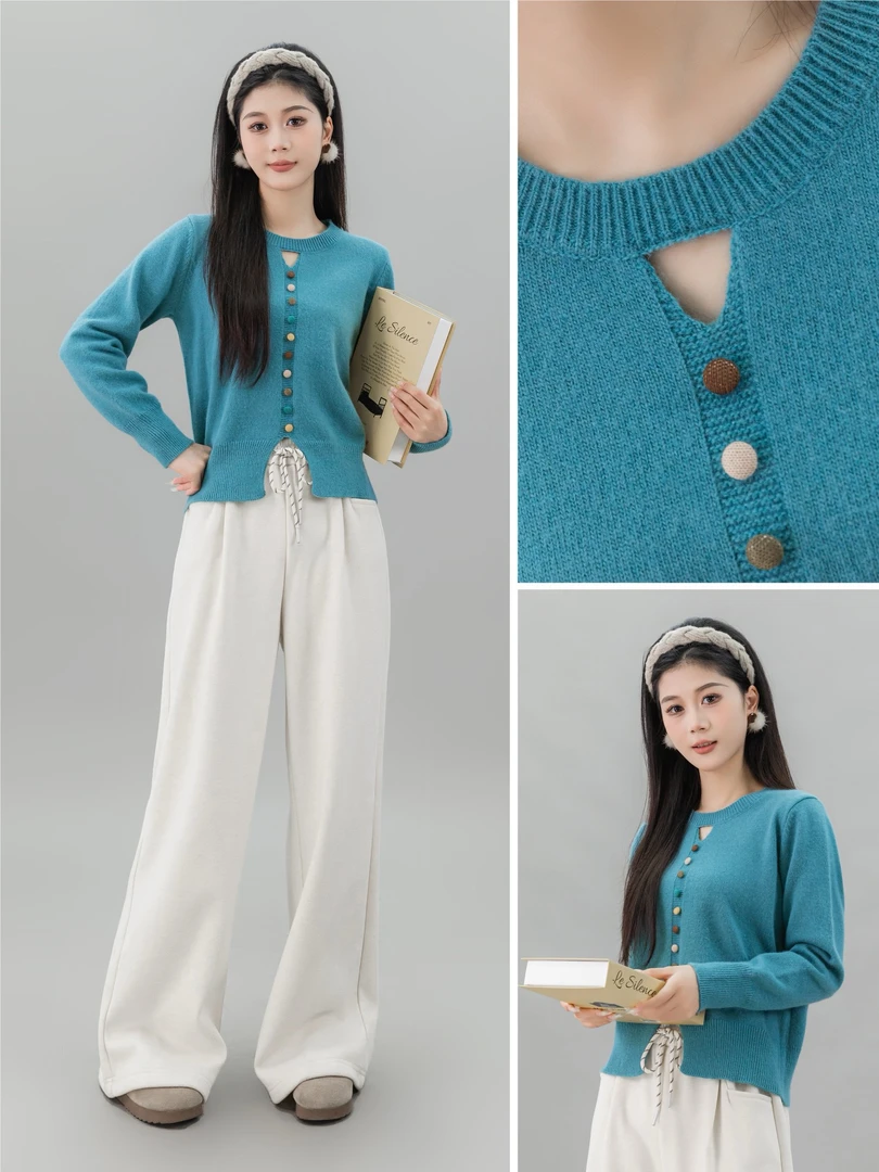 武冈她之蝶24冬上衣 1244091细针织上衣