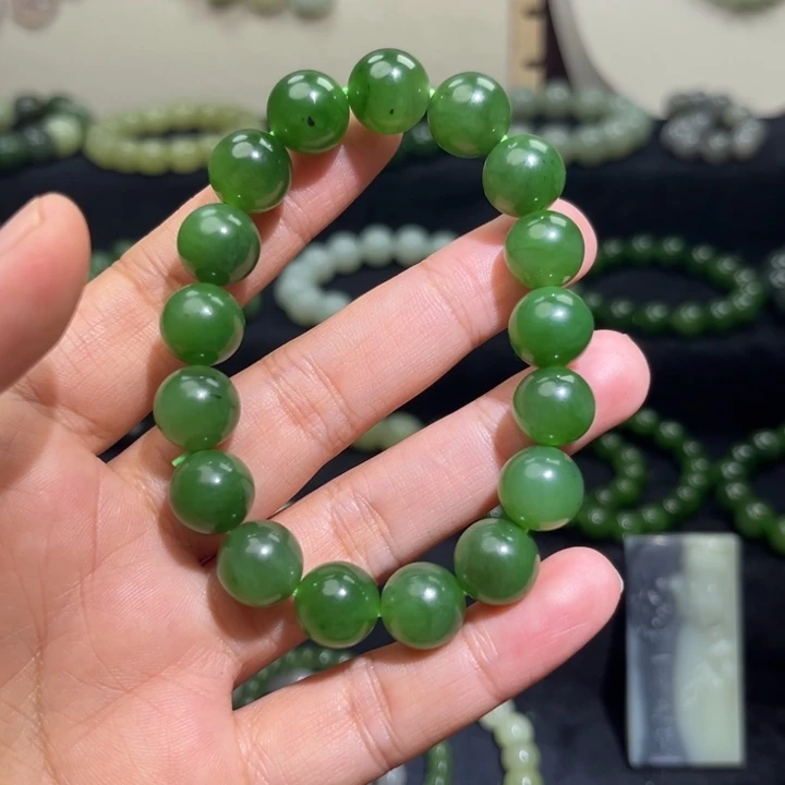 和田玉未镶嵌手链卡12