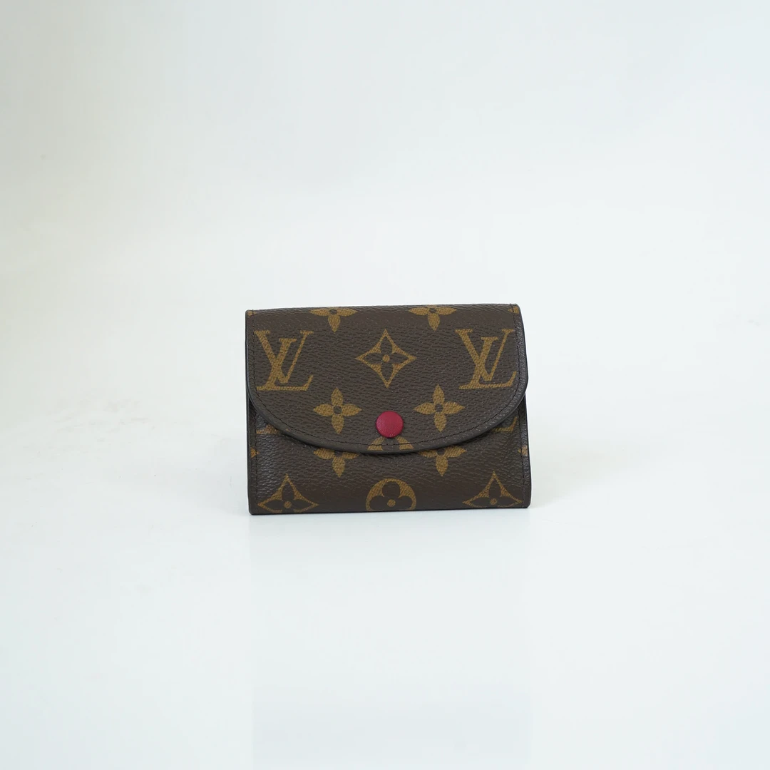 95新 LouisVuitton/路易威登 98新 LV/路易威登 红色豆豆卡包