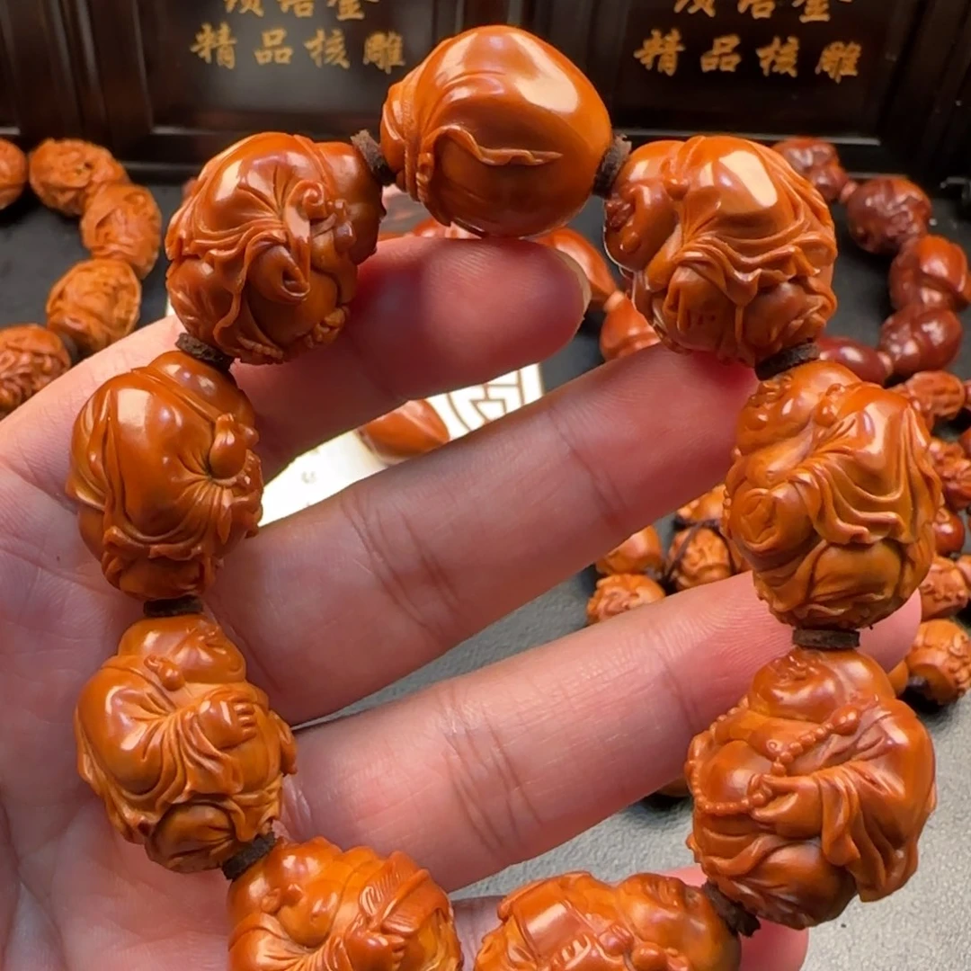 手串/手链橄榄核马跃辉八宝弥勒手串