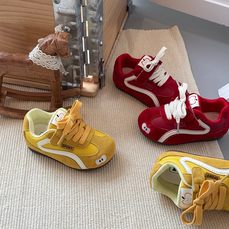 儿童运动鞋2025秋季新款防滑软底单鞋舒适阿甘鞋小童德训鞋5539