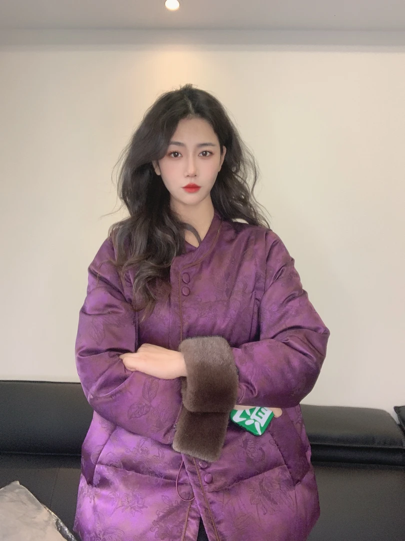 九月   紫气东来    新款冬款新中式国风长袖夹棉外套