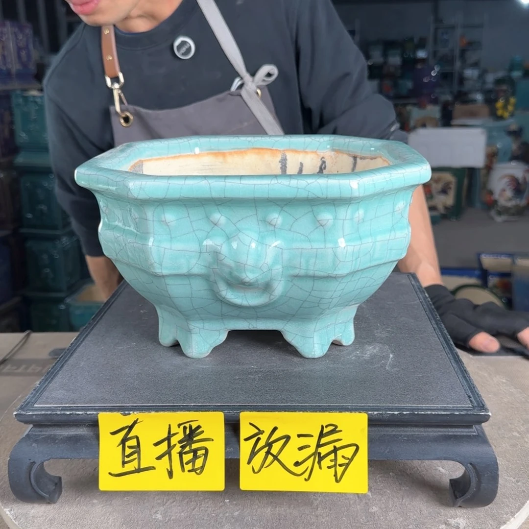 一风堂石湾花盆。微瑕