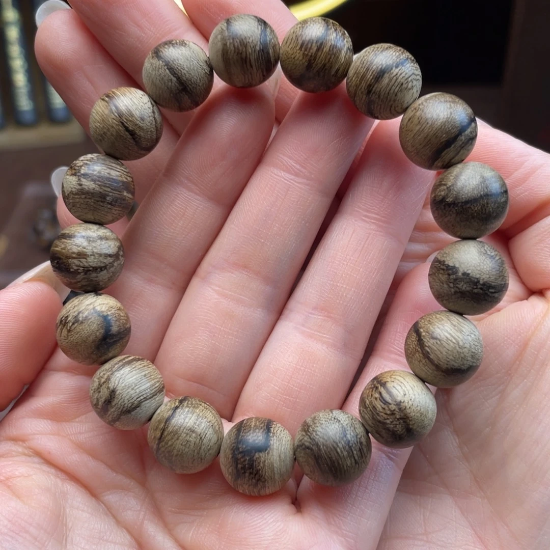 沉香手串天然野达拉干沉香1.2单圈 11克