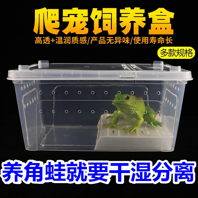 爬宠饲养箱乌龟爬晒台睫角守宫饲养盒角蛙蜘蛛宠物蛇繁殖箱生态缸