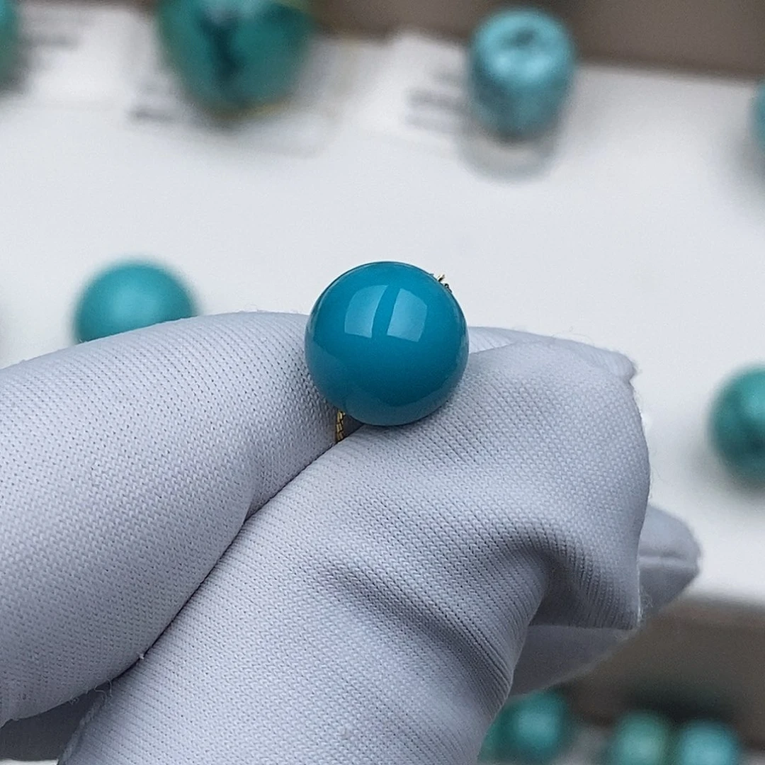 绿松石未镶嵌圆珠