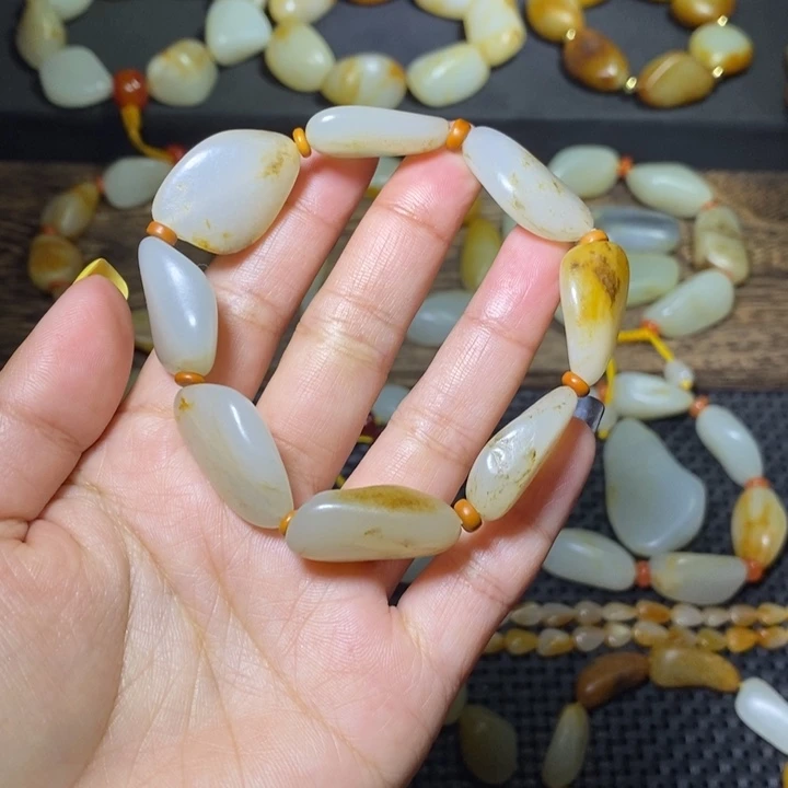 和田玉手链未镶嵌美****6