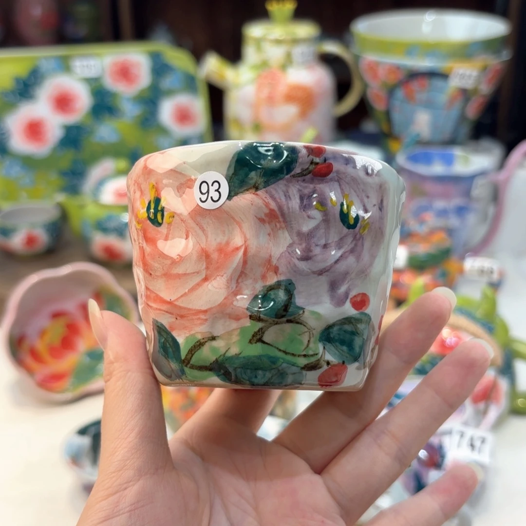 景德镇手绘高温釉下彩陶瓷茶具