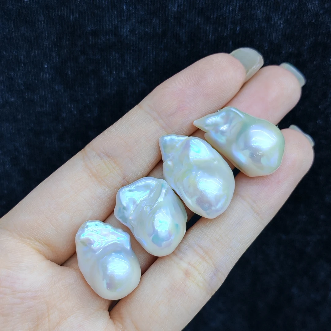 【小北好物】淡水珍珠巴洛克耳钉【多样性发一件】2QJ11X20