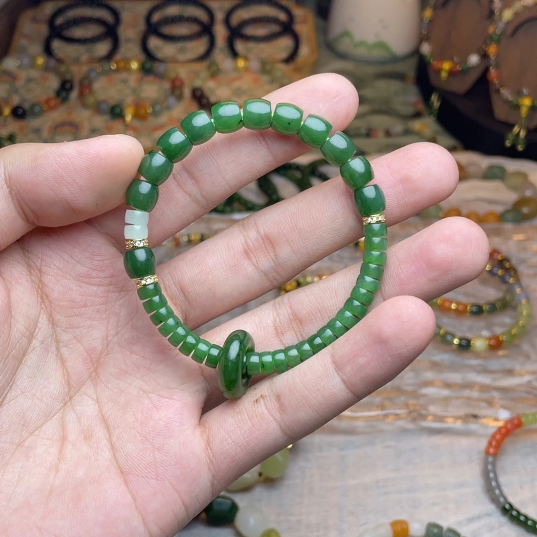 和田玉未镶嵌手链