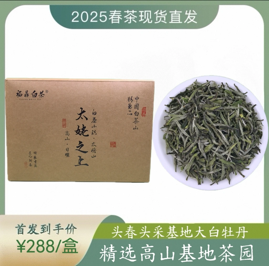 【太姥山专场】福鼎白茶太姥华壹2025年头春头采特级大白牡丹