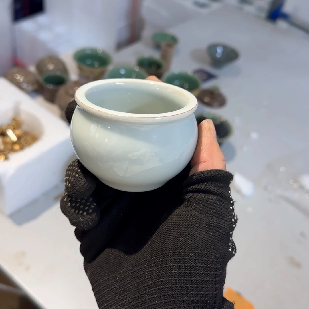 小金茶器青瓷茶具