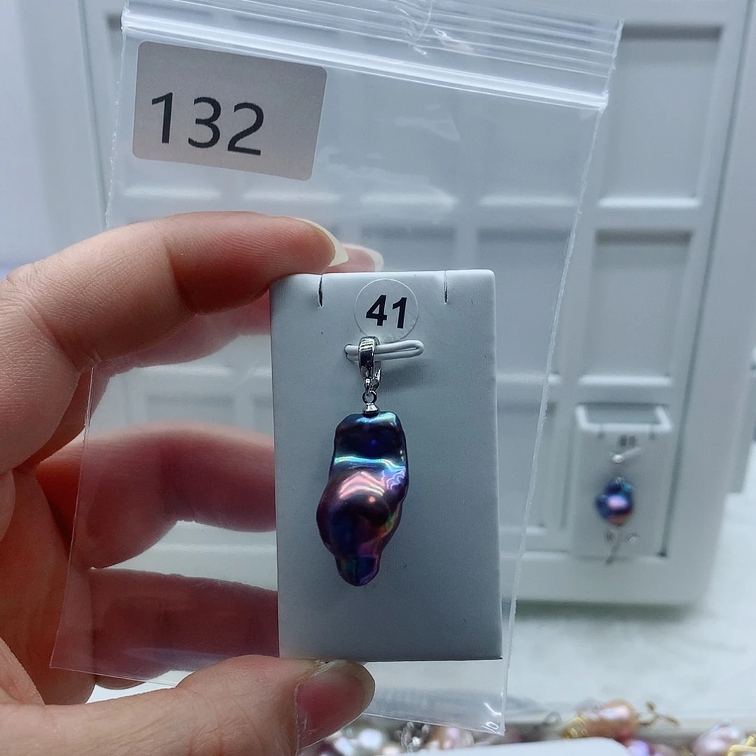 合金淡水珍珠吊坠(不含链)