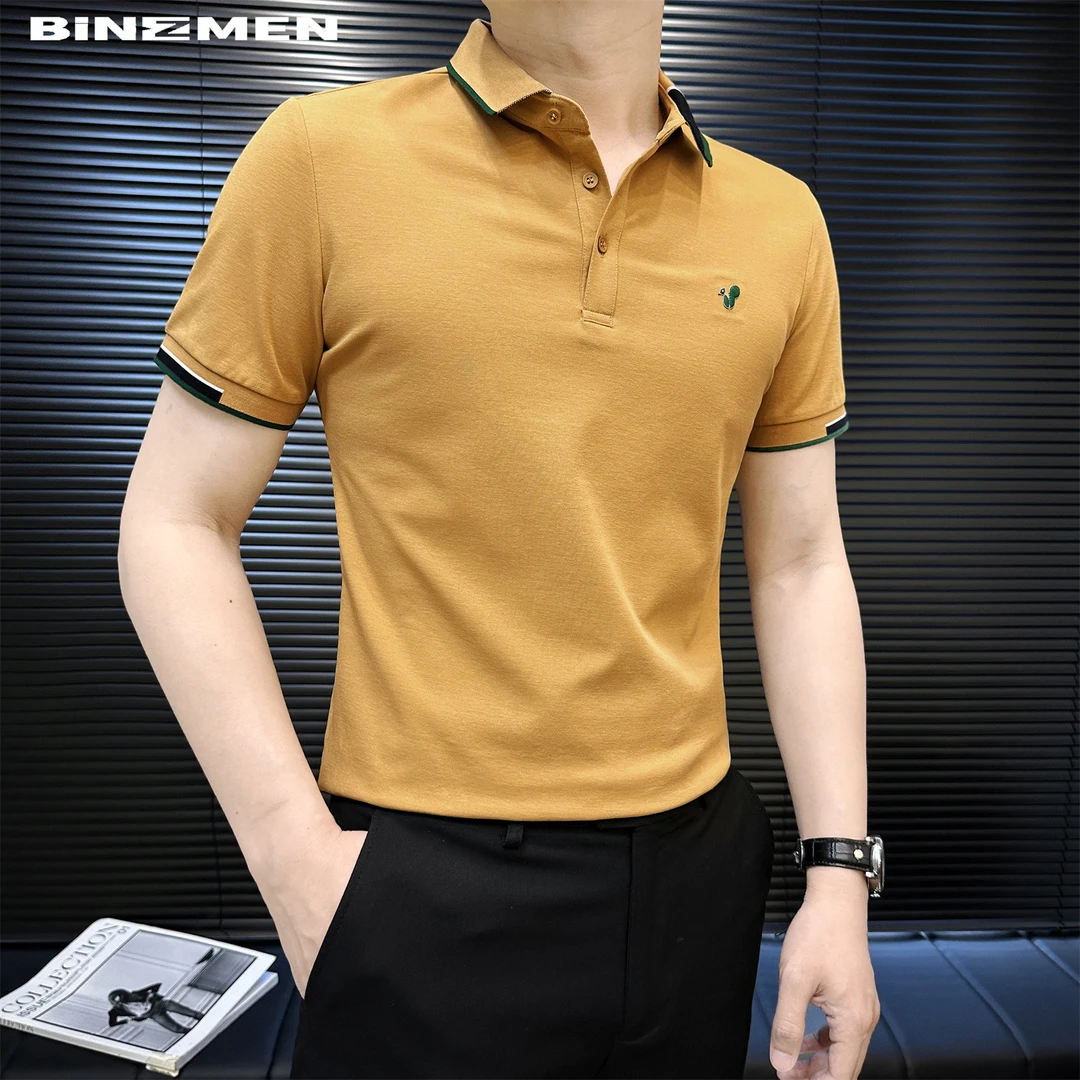 松弛感刺绣polo衫男款爆款2025新款百搭夏季男士上衣商务休闲男装