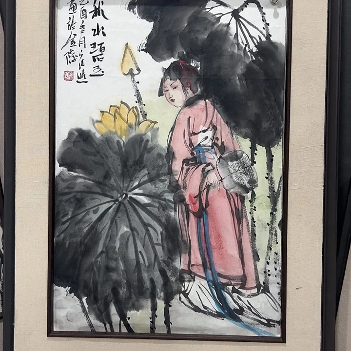 姚***何国画崔进老师人物画作品