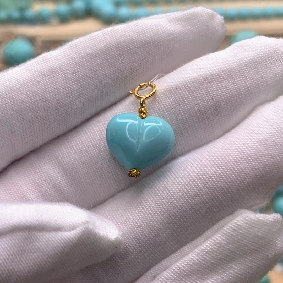 绿松石未镶嵌珠宝奇石14mm