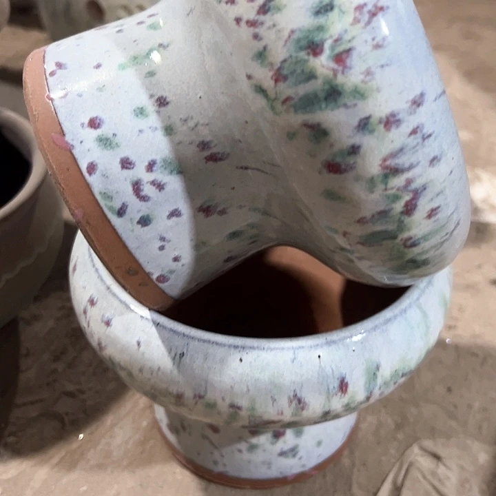 红陶瑕疵14-12两个