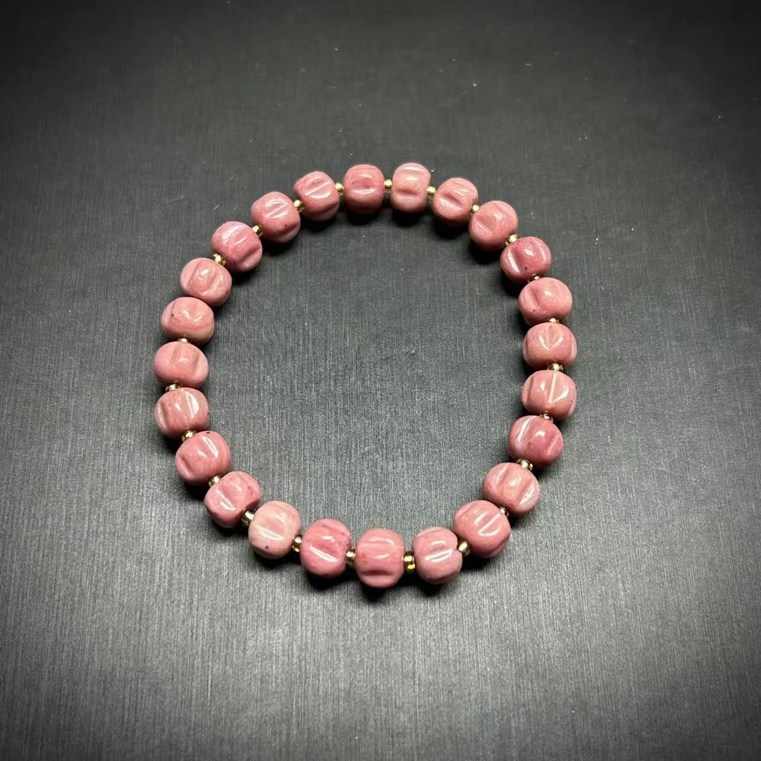 32001726南非老矿粉南瓜手串（多样性发其一）316