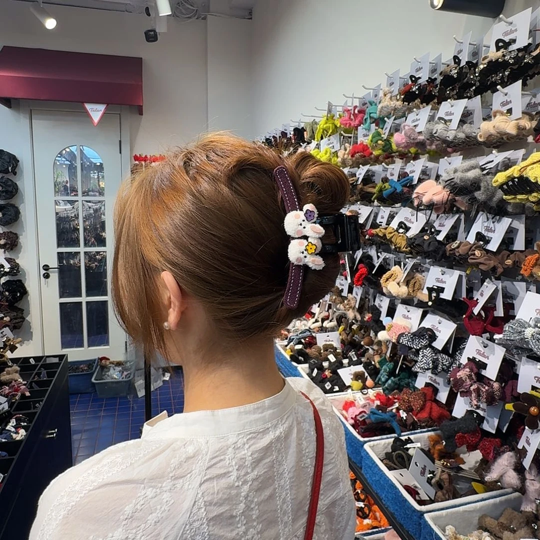 布艺铁合金小兔子抓夹