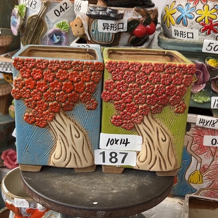 粗陶材质多肉花盆