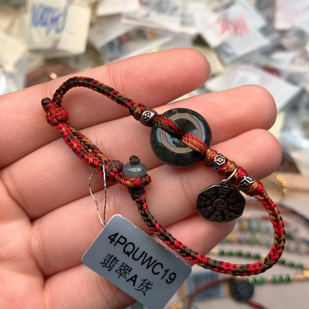 银S925镶嵌挂件翡翠一