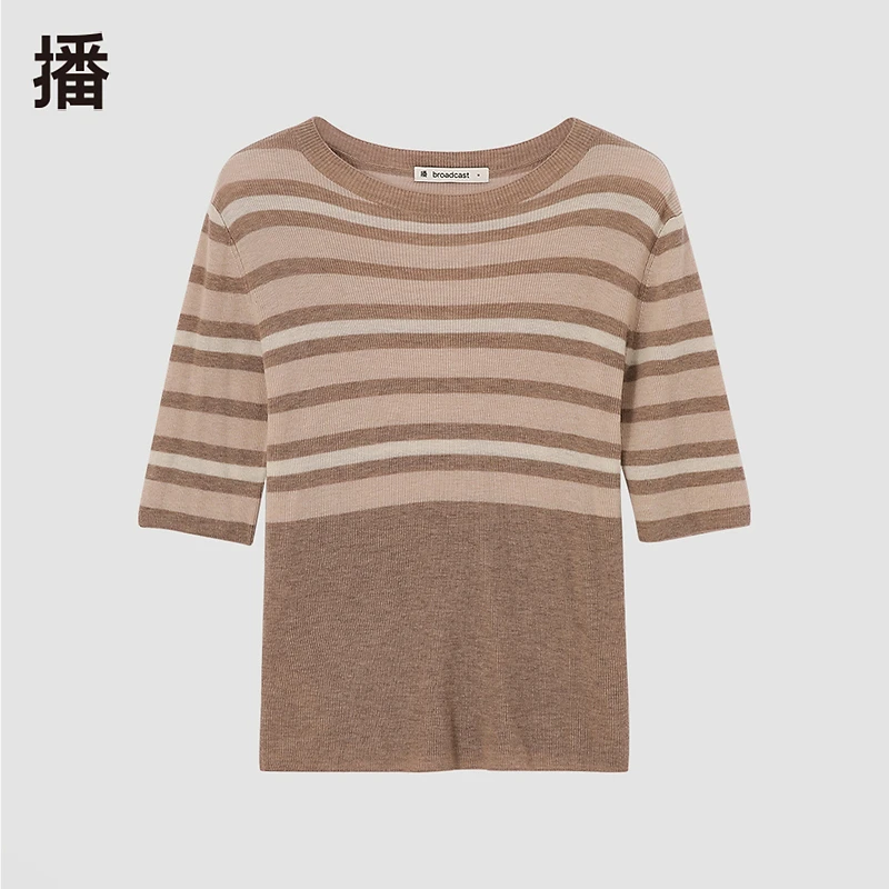 【达人专属】播broadcast休闲百搭播秋季毛衫BD风感波粒BDQ3SD0455