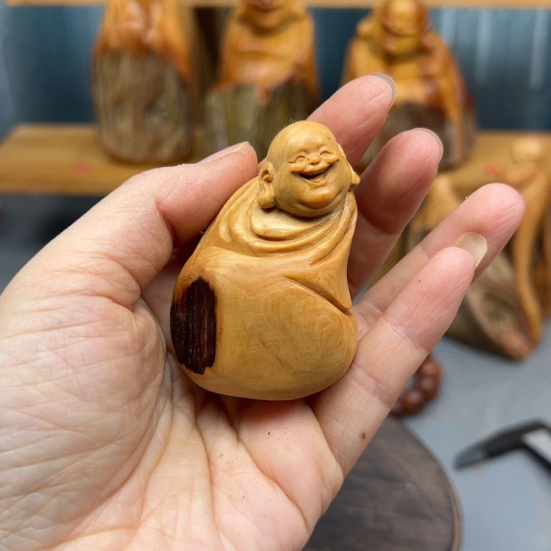 一***〉木崖柏木摆件手把件，