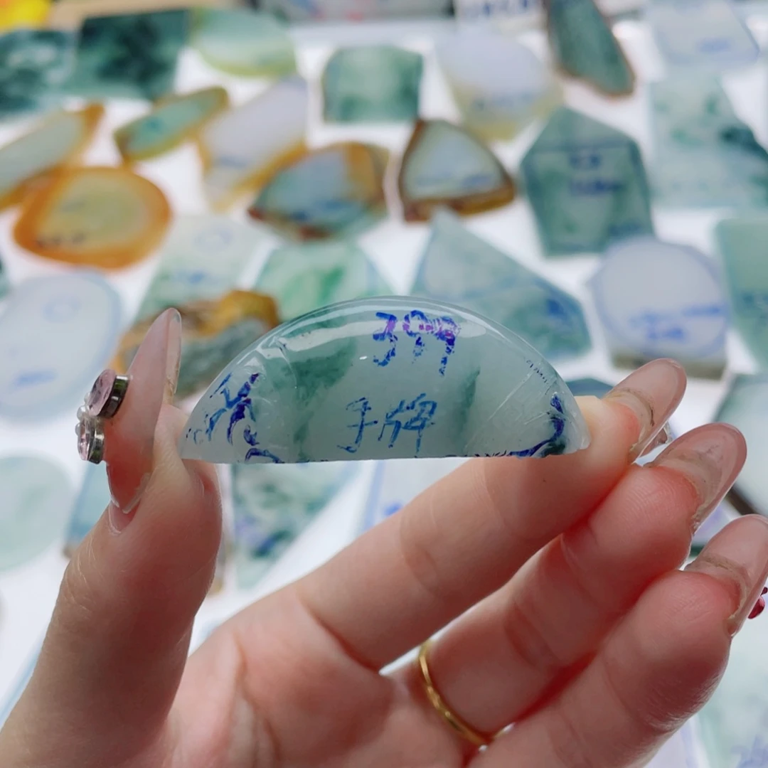 定制翡翠未镶嵌一***丿纯天然缅甸a货翡翠