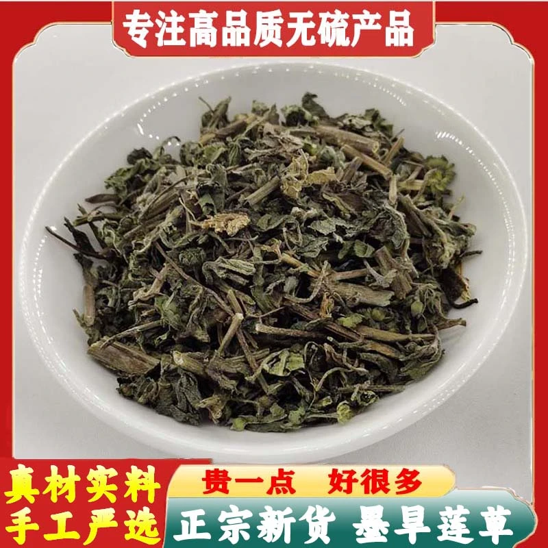 墨旱莲草新货正品无硫旱莲草干货泡茶泡水旱连草
