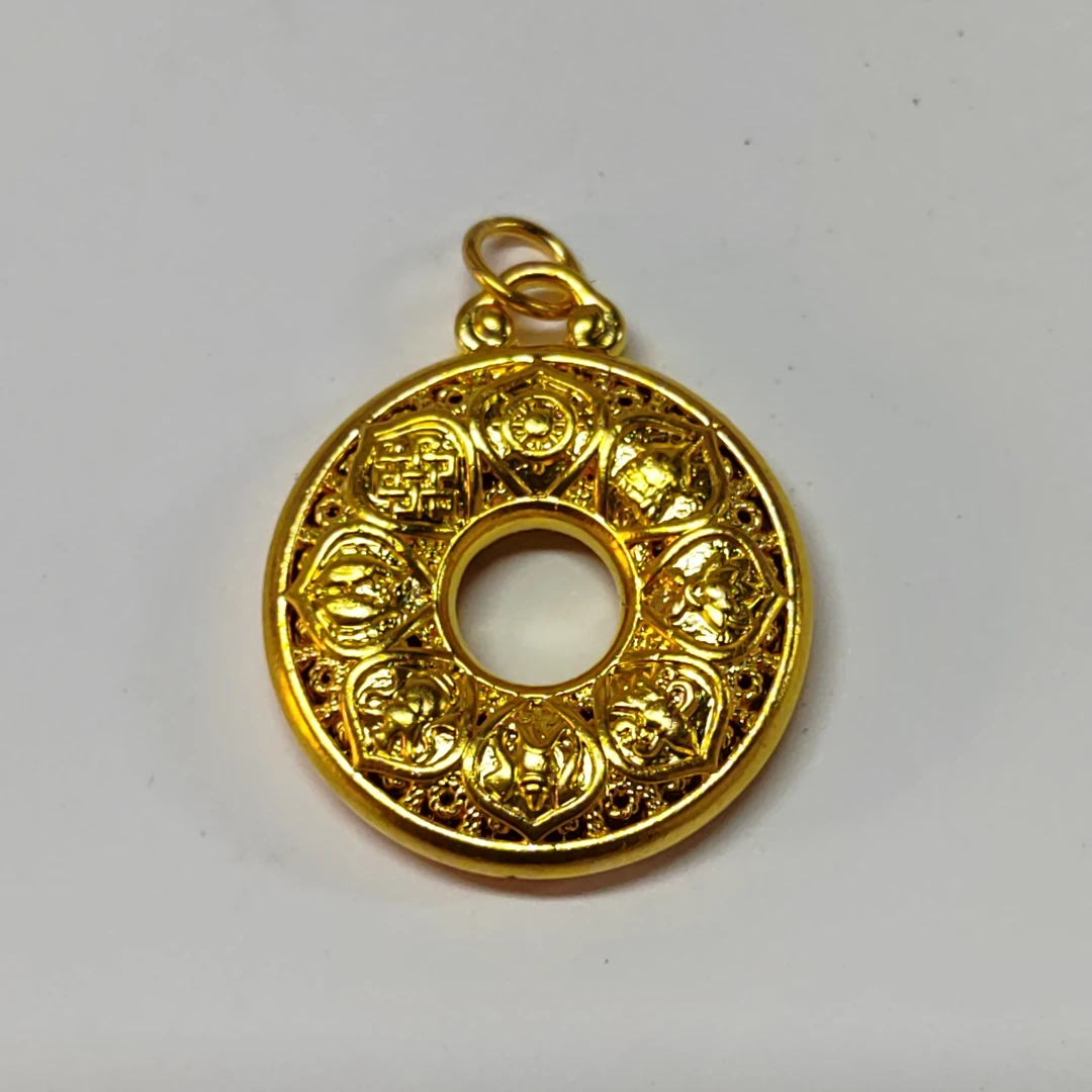 足金饰品/八宝平安扣/0.90/1B5B0922/h