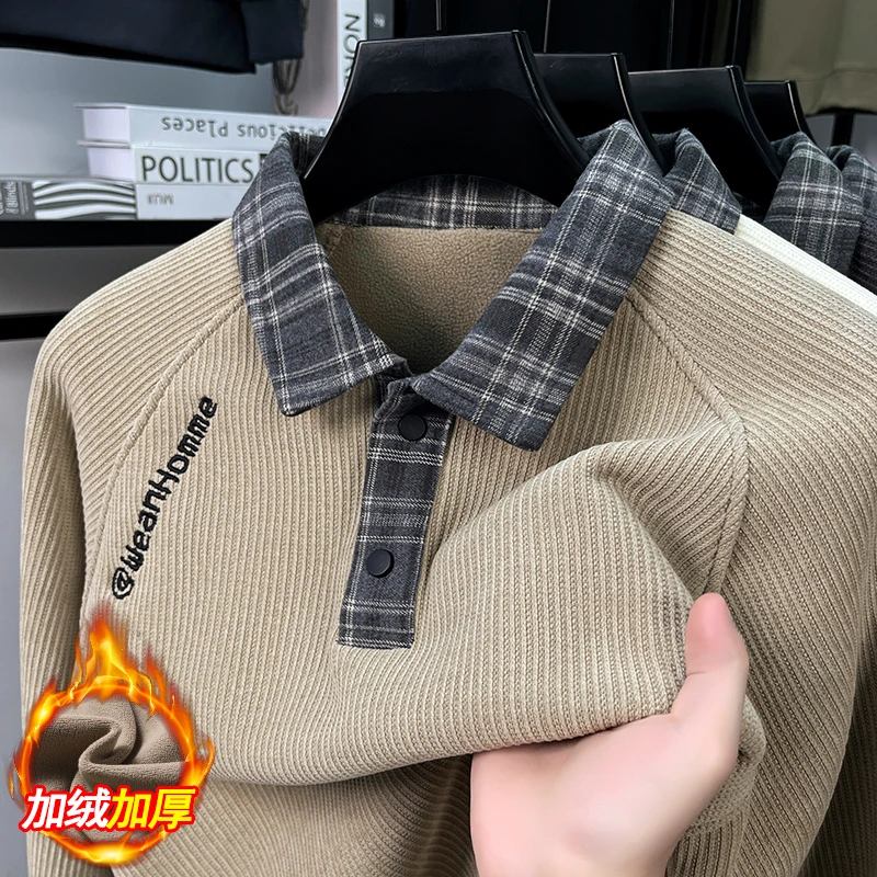 【700克重磅加绒加厚】加厚加绒卫衣潮流韩版男装宽松保暖毛衣